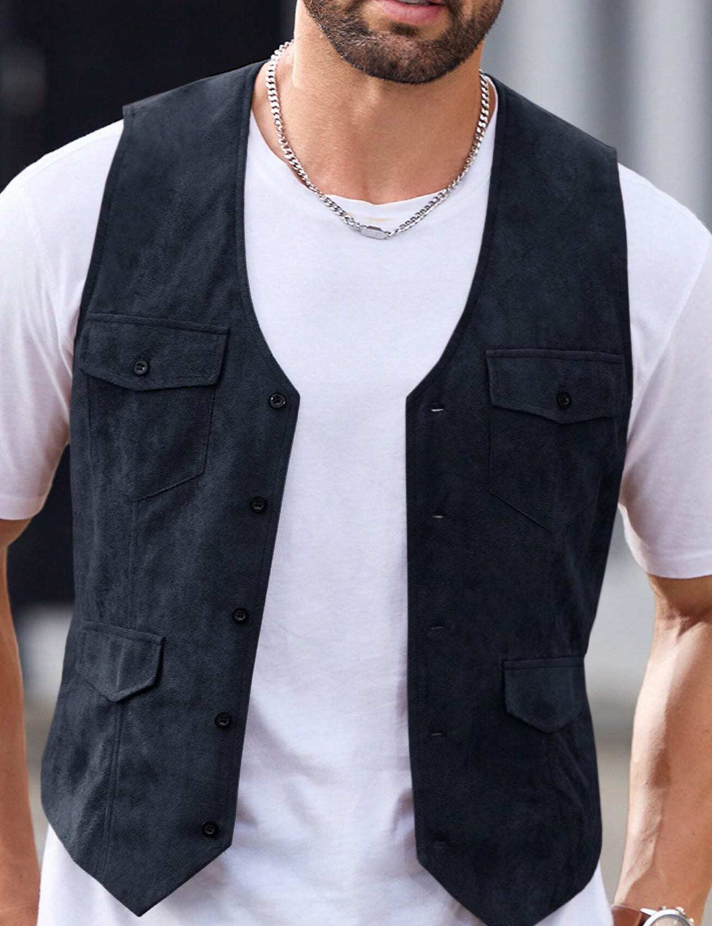 Vestă Shein, albastru