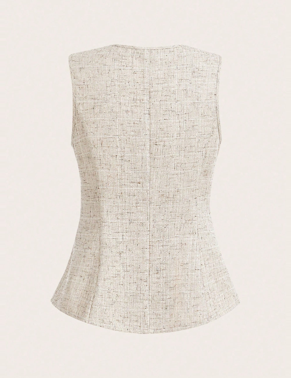 Shein Curve+ mellény, bézs