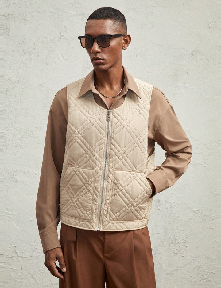 Vestă Shein MANFINITY, bej