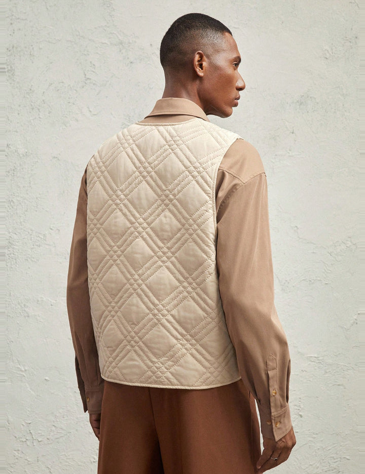 Vestă Shein MANFINITY, bej