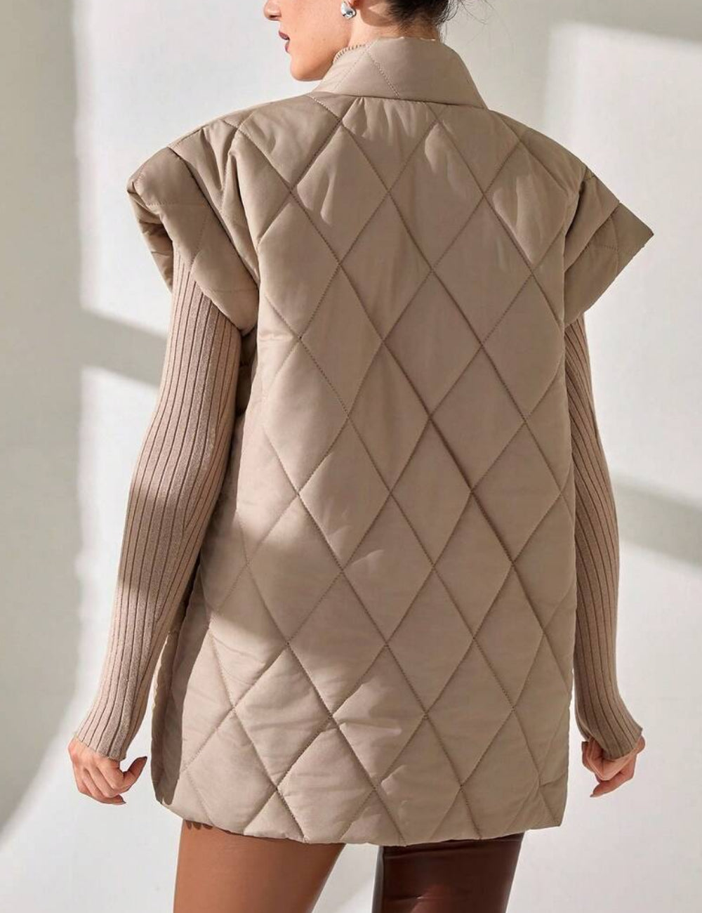 Vestă Shein, crem
