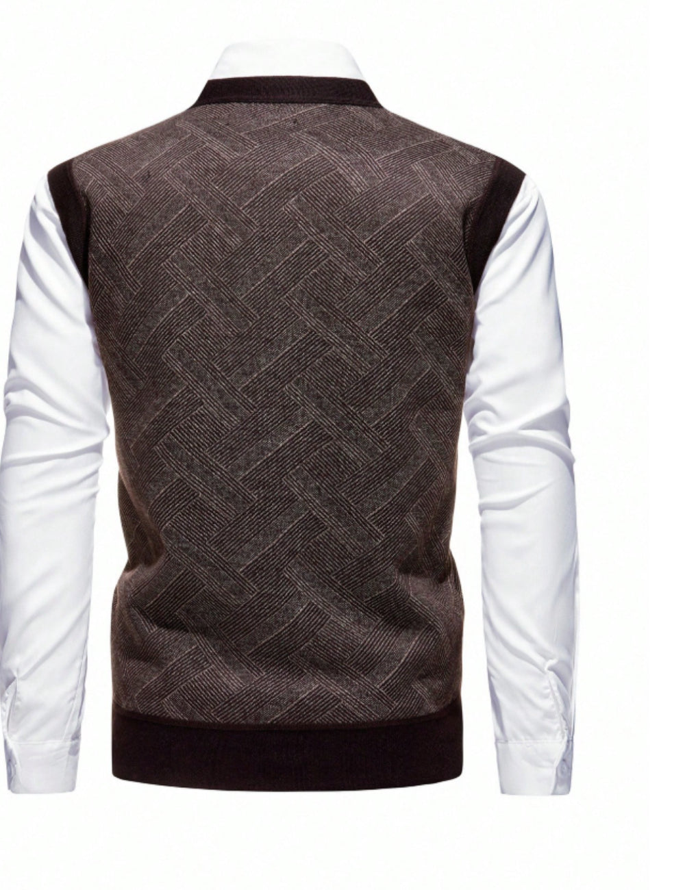 Vestă Shein MANFINITY, maro