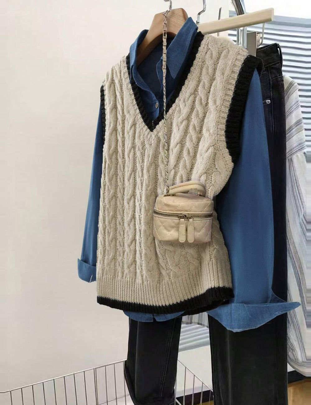 Vestă Shein, mix culori