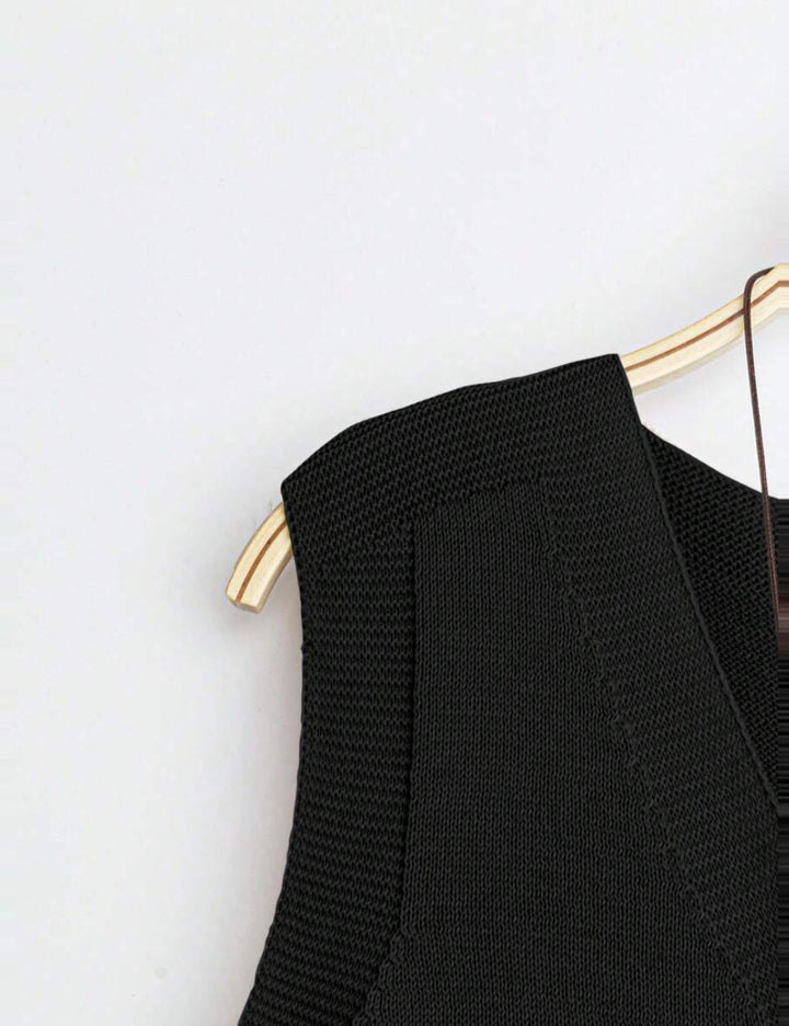 Shein Emery Rose mellény, fekete