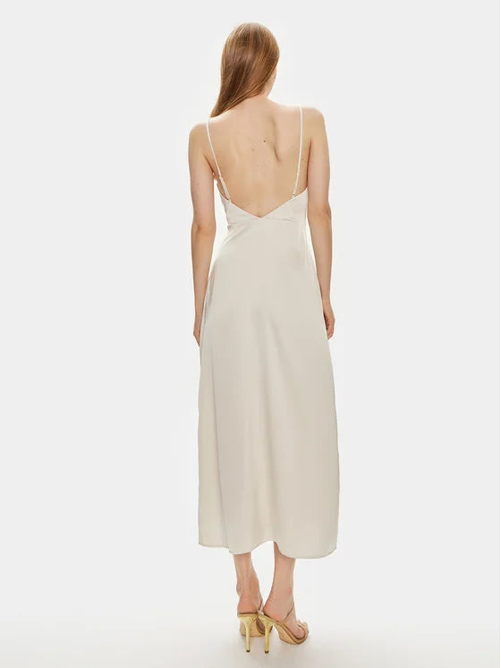 Rochie midi VILA, bej