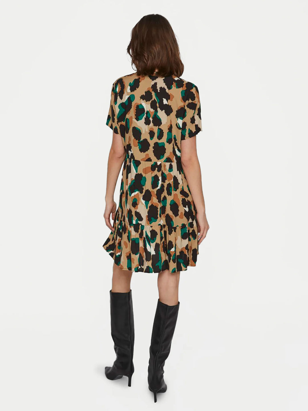 Rochie midi Vila, mix culori