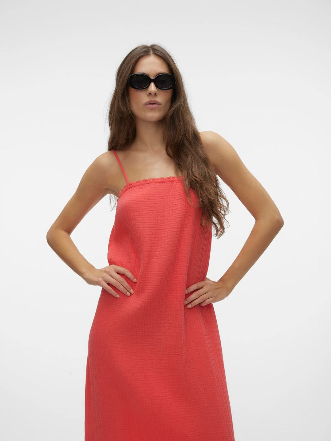Rochie maxi Vero Moda, roșu
