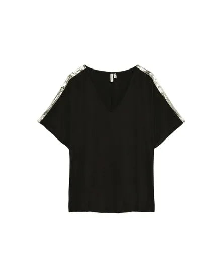 VERO MODA póló, fekete