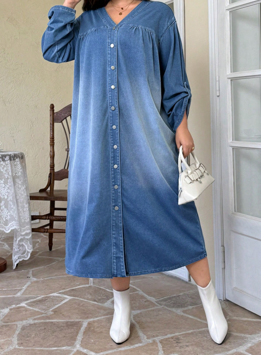 Rochie midi SHEIN, albastru
