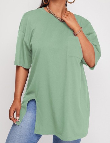 Tricou Shein Curve+, verde