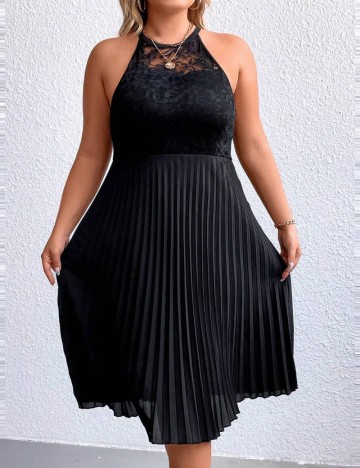 Rochie midi Shein Curve+, negru