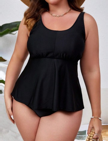 Costum de baie Shein Curve+, negru