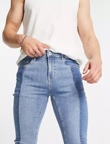 Jeans Topman, albastru