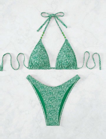 Costum de baie Shein, verde