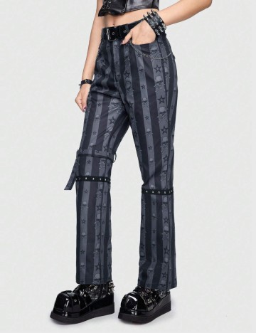 Pantaloni Romwe by Shein, gri