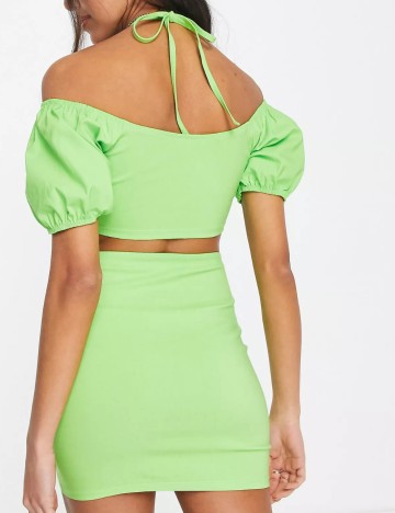 Rochie mini Miss Selfridge, verde