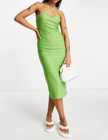 Rochie midi Topshop, verde