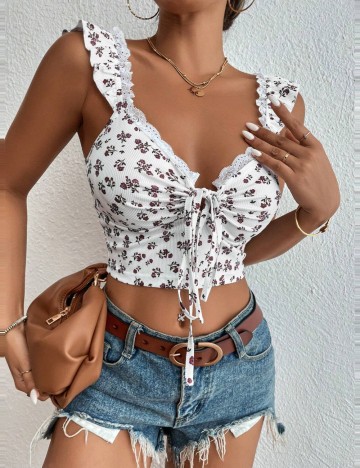 Top Shein, mix culori