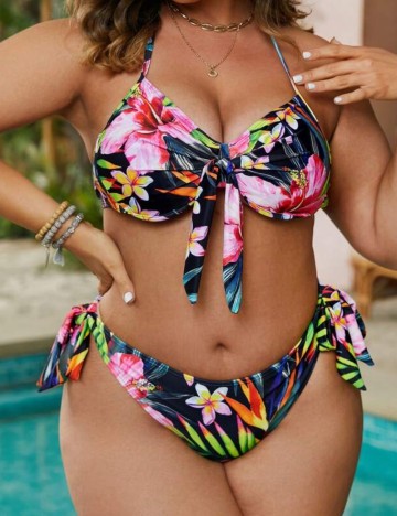 Costum de baie Shein Curve+, mix culori