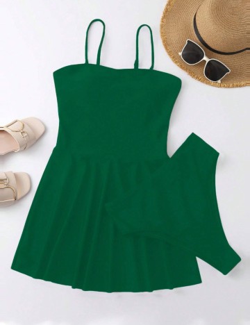 Costum de baie Shein, verde