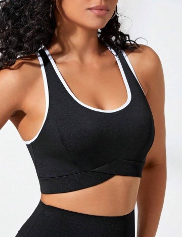 Top sport Shein, negru