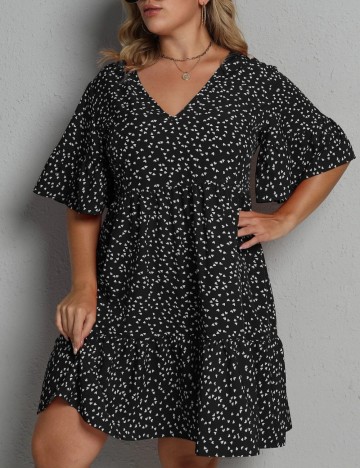 Rochie mini Shein Curve+, mix culori