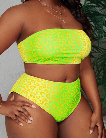 Costum de baie Shein Curve+, mix culori