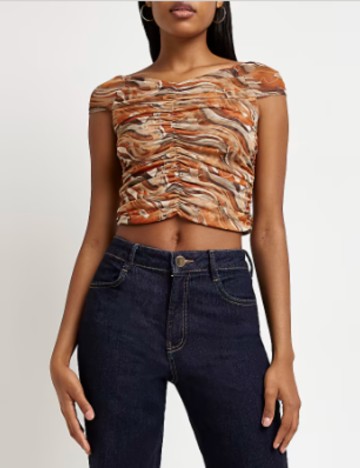 Top River Island, mix culori