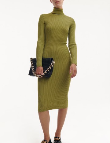 Rochie midi RESERVED, verde