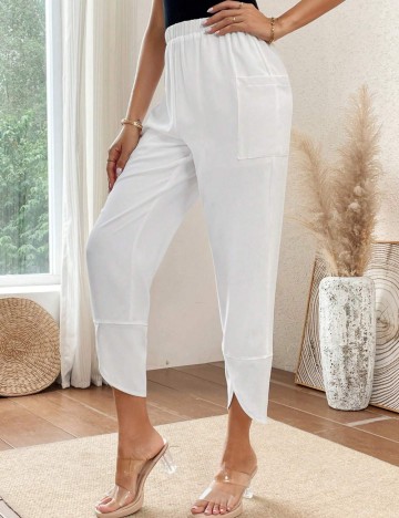 Pantaloni Shein, alb