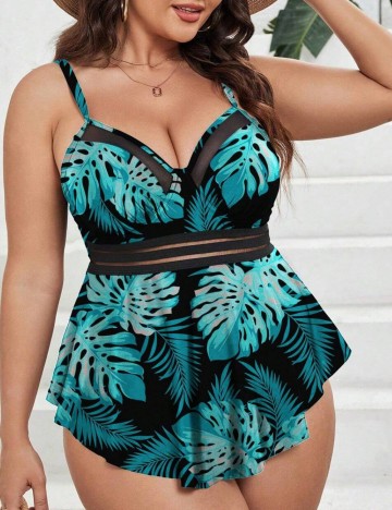 Costum de baie Shein Curve+, mix culori