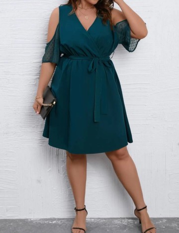 Rochie mini Shein Curve+, verde