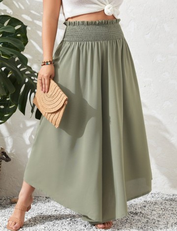 Pantaloni Shein Curve+, verde