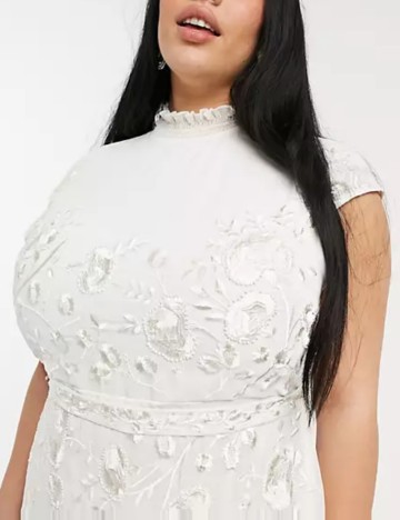 Rochie de ocazie HOPE & IVY, crem