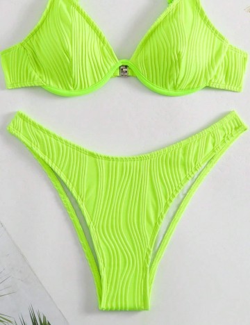 Slip Shein, verde neon