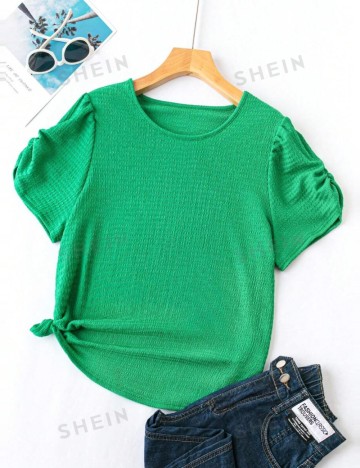 Tricou Shein Curve+, verde