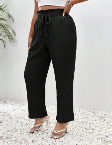 Pantaloni Shein Curve+, negru