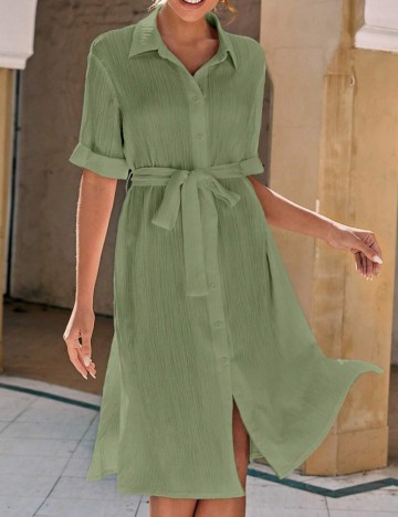 Rochie midi Shein, verde