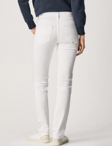 Jeans Pepe Jeans, alb