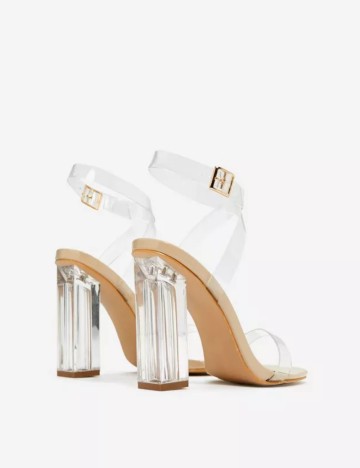 Sandale Cu Toc NASTY GAL, transparent