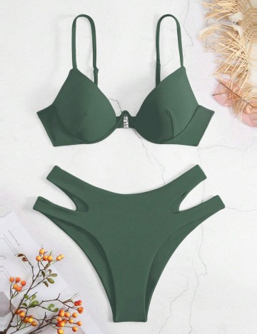 Costum de baie Shein, verde