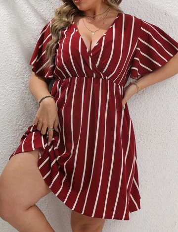 Rochie mini Shein Curve+, roșu