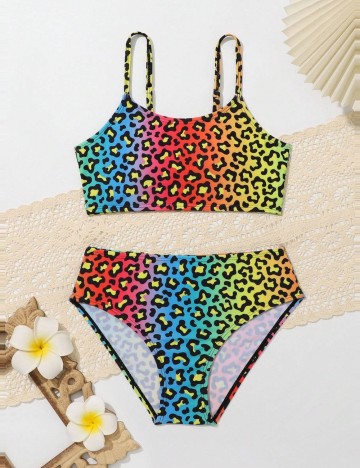 Costum de baie Shein, mix culori