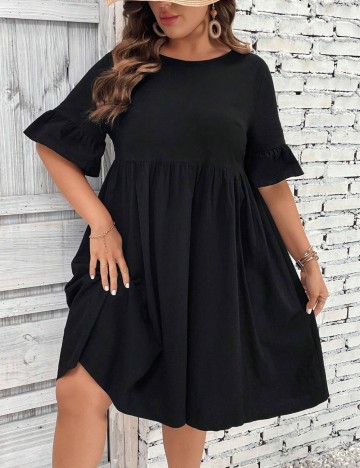 Rochie mini Shein Curve+, negru