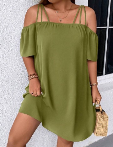 Rochie mini Shein Curve+, verde