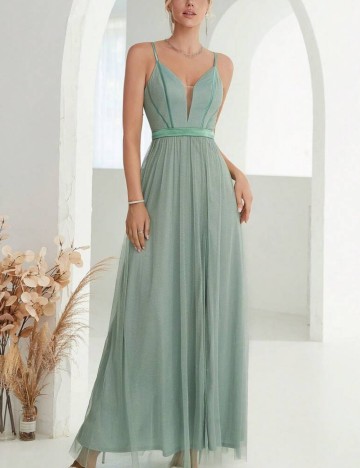 Rochie de ocazie Shein, verde