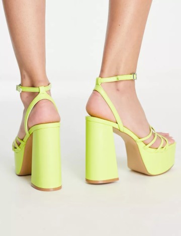 Sandale cu platformă Topshop, verde