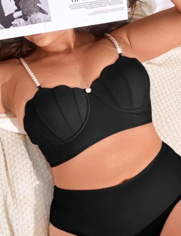 Sutien de baie Shein Curve+, negru