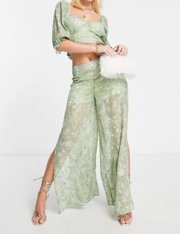 Pantaloni Miss Selfridge, verde