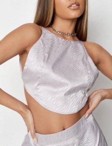 Top Missguided, argintiu